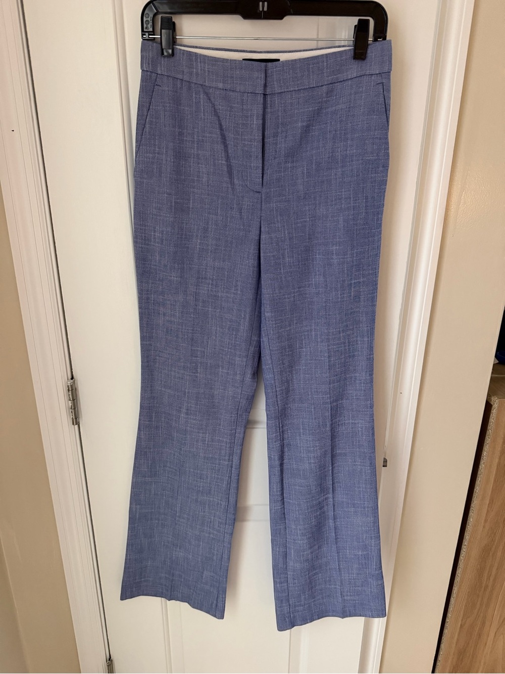 Ann Taylor Blue Boot-Cut Dress Pants